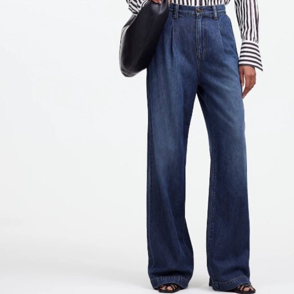 The Harlow Wide-Leg Jean in Fieldale Wash: Airy Denim Edition - Picture 1 of 4